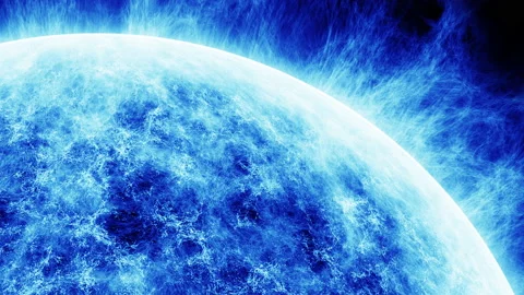 Abstract sun or star close up animation Stock Footage 232569377
