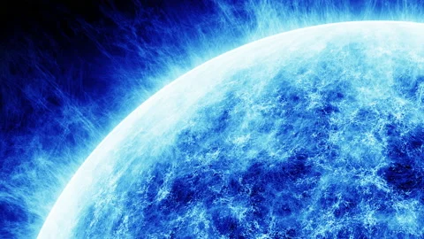 Abstract sun or star close up animation Stock Footage 232592026