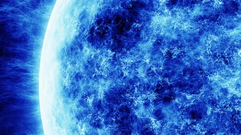 Abstract sun or star close up animation Stock Footage 232592392