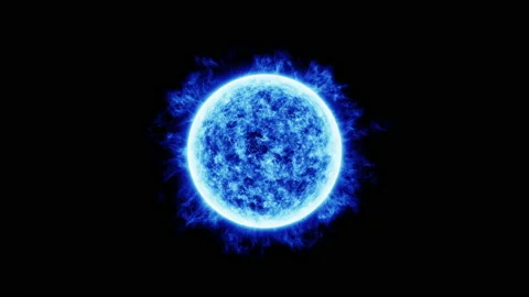 Abstract sun or star close up animation Stock Footage 233576077
