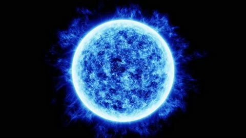 Abstract sun or star close up animation Stock Footage 233576924