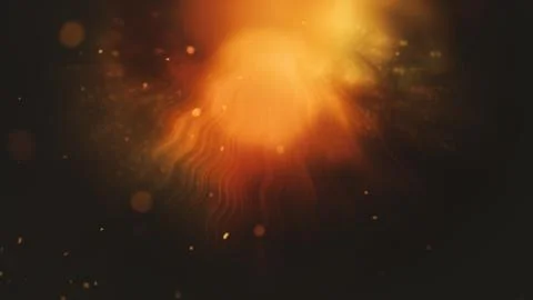 Abstract sun rays on black background. Illustrazione stock