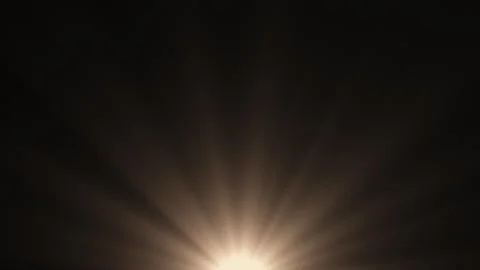 Abstract sun rays or spotlights, soft yellow light on dark background. Stock Footage 279387780
