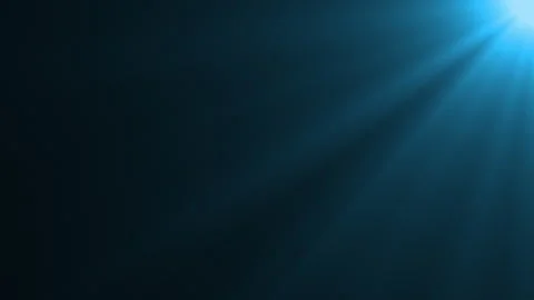Abstract sun rays or spotlights, soft blue light on dark background. Stock Footage 279835712