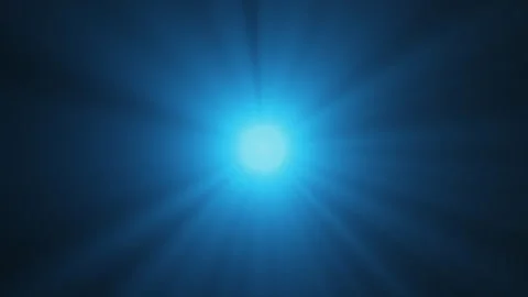 Abstract sun rays or spotlights, soft blue light on dark background. Stock Footage 280344964