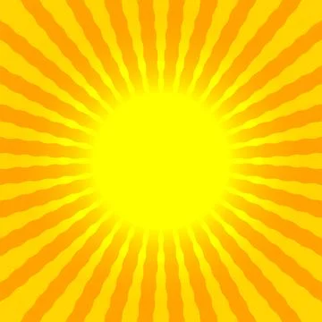 Abstract sun rays wavy yellow and orange background template placeholder Illustrazione stock