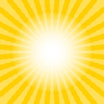 Abstract sun rays wavy yellow and white background template text placeholder Stock Illustration