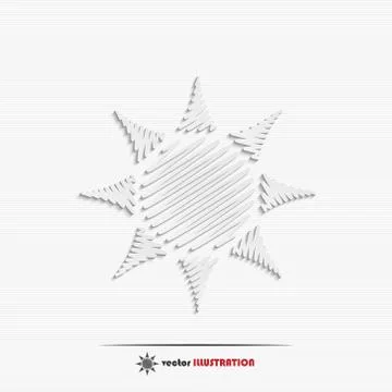 Abstract sun web icon Stock Illustration