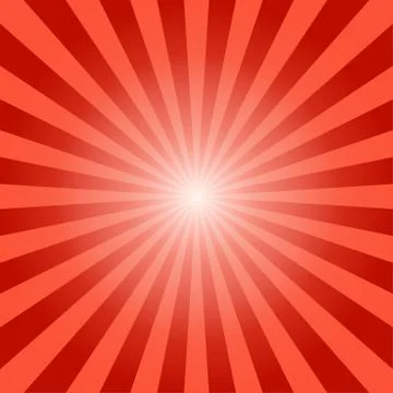 Abstract sunbeams red rays background - Vector illustration Illustrazione stock