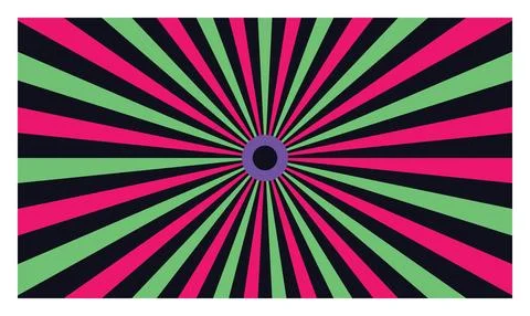 Abstract sunburst background with dark blue, light green and magenta colore.. Stock Illustration