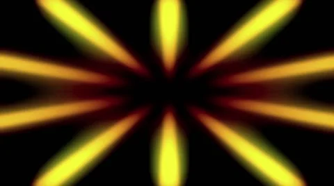 Abstract Sunburst Background Yellow Rays on Black Stock Footage 63441374