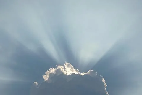 Abstract of sunburst in cloud for background used Stock Photos