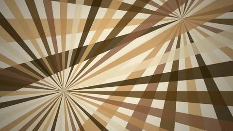 Abstract Sunburst Ray Pattern in Brown Tones Illustration