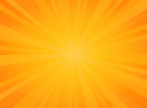 Abstract sunny radiance pattern of comic halftone background in yellow. 스톡 일러스트