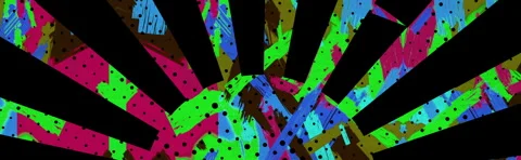 Abstract sunrays in bright and vivid colors. Stock Footage 264160955