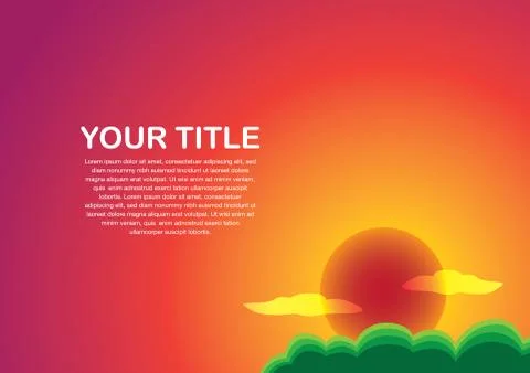 Abstract sunrise background. Stock Illustration