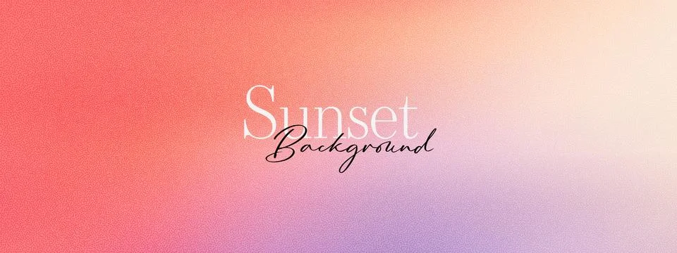 Abstract sunset background with grain sand noise texture. Soft purple red g.. Stock Illustration