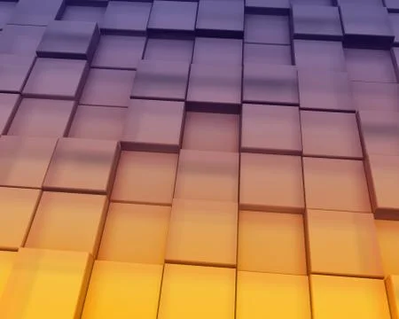 Abstract Sunset Blocks Background Illustrazione stock