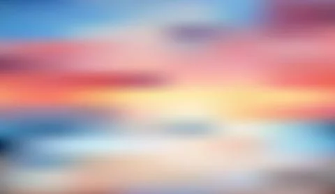 Abstract sunset gradient background with smooth motion blur effect featuring Ilustração Stock