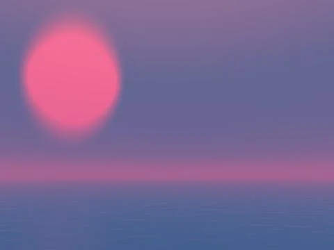 Abstract sunset Stock Illustration