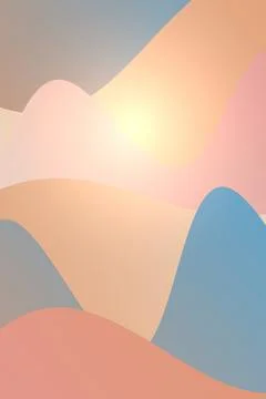 Abstract Sunset Landscape Фото