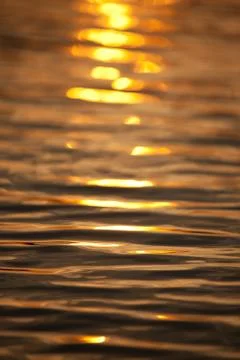 Abstract sunset reflection Stock Photos