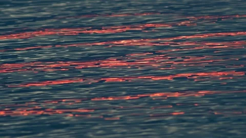 Abstract Sunset Reflections Rippling on Ocean Water Vidéo 335509390