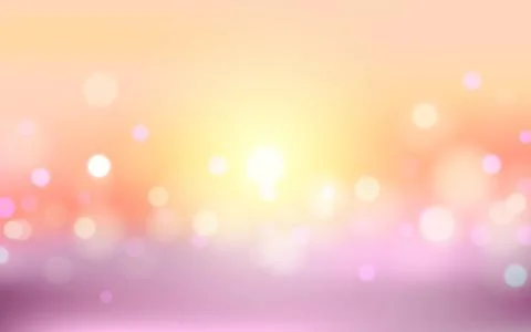 Abstract Sunset Soft Light Background with Bokeh Stock Illustration