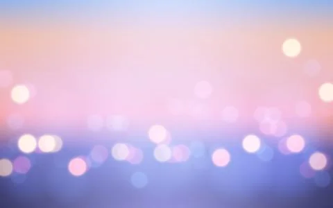 Abstract Sunset Soft Light Background with Bokeh Illustrazione stock