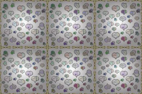 Abstract super cute and nice interesting picture Illustrazione stock