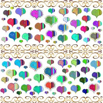 Abstract super cute and nice interesting picture Stock Illustration