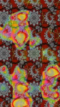Abstract super cute and nice interesting picture 库存插图
