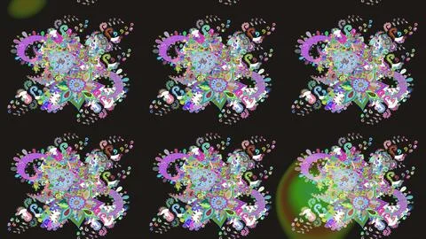 Abstract super cute and nice interesting picture Stock-Illustration