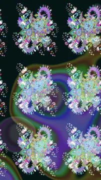 Abstract super cute and nice interesting picture Stock Illustration