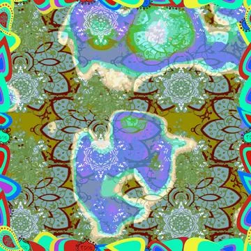 Abstract super cute and nice interesting picture Stock Illustration
