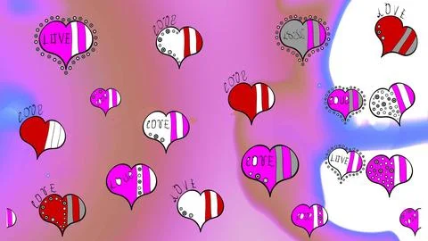Abstract super cute and nice interesting picture Stock Illustration