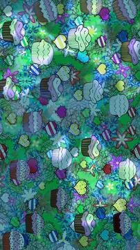 Abstract super cute and nice interesting picture Illustrazione stock