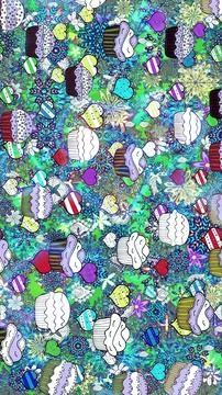 Abstract super cute and nice interesting picture Stock Illustration