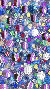 Abstract super cute and nice interesting picture Stock-Illustration