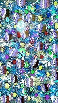 Abstract super cute and nice interesting picture Illustrazione stock