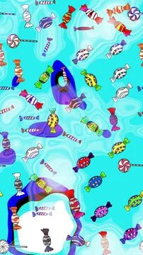Abstract super cute and nice interesting picture Stock Illustration