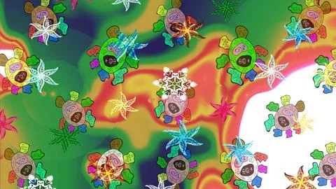 Abstract super cute and nice interesting picture Stock Illustration