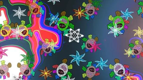 Abstract super cute and nice interesting picture Stock Illustration
