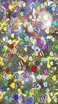 Abstract super cute and nice interesting picture Stock Illustration