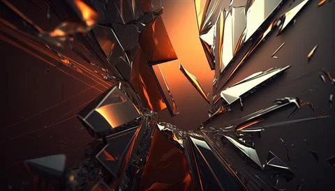 Abstract Super Realistic in a black background. UI UX Design Stock Illustration