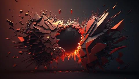 Abstract Super Realistic in a black background. UI UX Design Stock Illustration