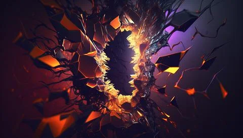 Abstract Super Realistic in a black background. UI UX Design Stock Illustration