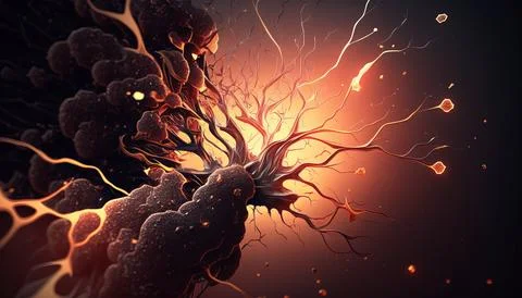 Abstract Super Realistic in a black background. UI UX Design Stock Illustration