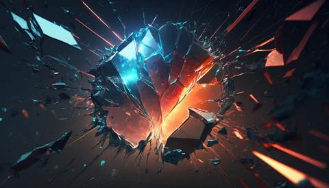 Abstract Super Realistic in a black background. UI UX Design Stock Illustration