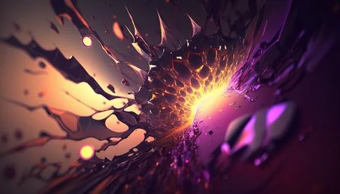 Abstract Super Realistic in a black background. UI UX Design Stock Illustration